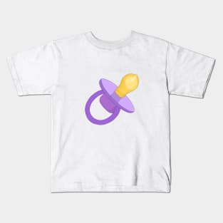 Purple Pacifier - Baby Pacifier - Pacifier Kids T-Shirt